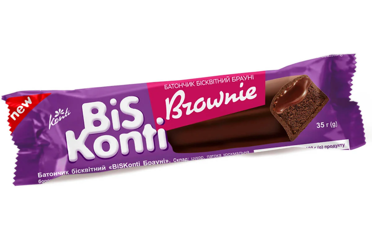 Батончик BisKonti Brownie, 35г