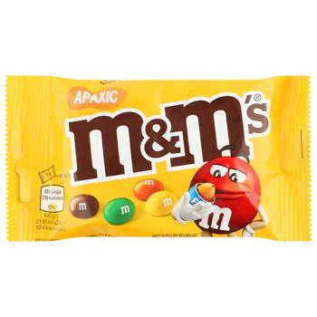 M&M's з арахiсом, молочний шок. 45г