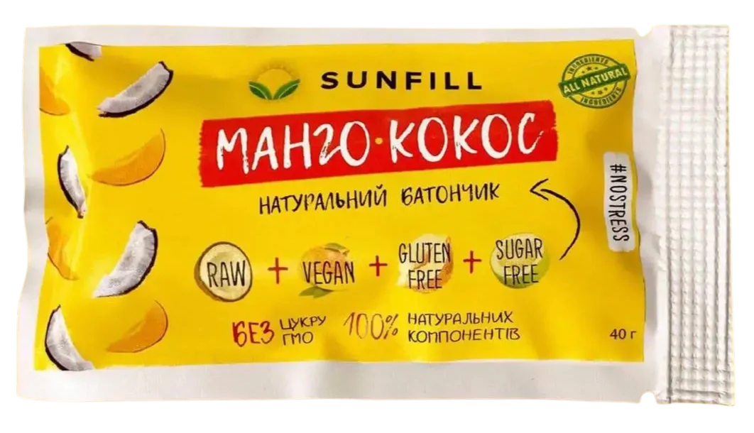 Батончик Манго-Кокос, 40г