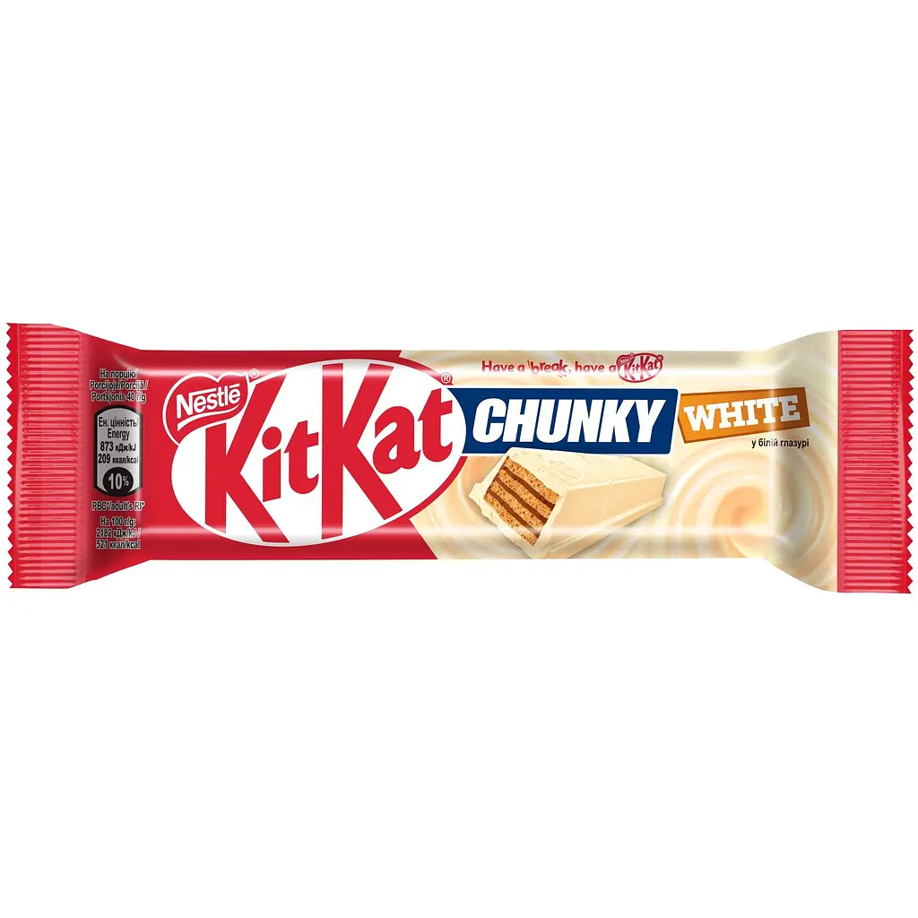 Kit Kat Чанкі Білий, 40 г